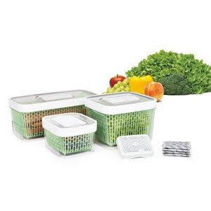 OXO GreenSaver Produce Keeper (1.6 Qt) and (4.3 Qt)